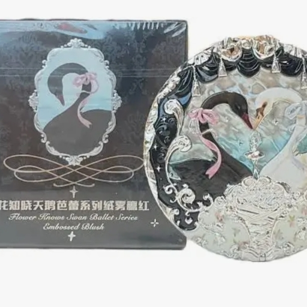 Flower Knows Swan Ballet Series Embossed Blush~NEW - Picture 2 of 7
